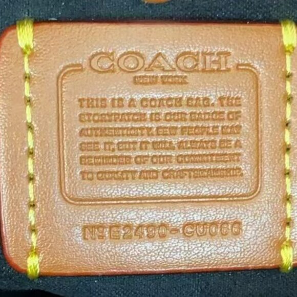 Coach Black Leather Satchel Handbag with Detachable Crossbody Strap - Picture 9 of 9